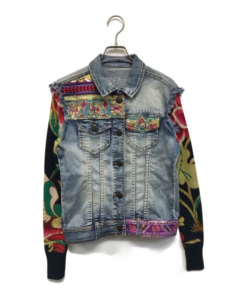 Desigual（デシグアル）Desigual (デシグアル) 切替デニムジャケット インディゴ サイズ:SIZE 36の古着・服飾アイテム