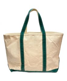 L.L.Bean（エルエルビーン）の古着「BOAT AND TOTE Canvas Bag」｜グリーン×ホワイト