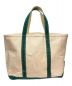 L.L.Bean (エルエルビーン) BOAT AND TOTE Canvas Bag グリーン×ホワイト：15000円