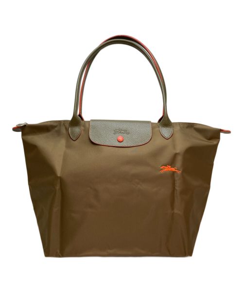 LONGCHAMP（ロンシャン）LONGCHAMP (ロンシャン) ルプリアージュクラブ トートバッグ カーキの古着・服飾アイテム