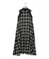 louren（ローレン）の古着「stand collar check dress」｜ブラック