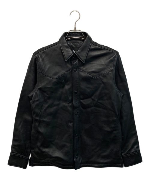 Schott（ショット）Schott (ショット) nano・universe (ナノ・ユニバース) 別注 LEATHER WESTERN JACKET ブラック サイズ:SIZE L 未使用品の古着・服飾アイテム