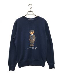 POLO RALPH LAUREN（ポロ・ラルフローレン）の古着「ポロベアプリントスウェット」｜ネイビー