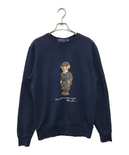 POLO RALPH LAUREN（ポロ・ラルフローレン）POLO RALPH LAUREN (ポロ・ラルフローレン) ポロベアプリントスウェット ネイビー サイズ:SIZE Sの古着・服飾アイテム