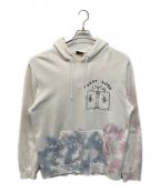 stussyステューシー）の古着「Plant Love Tie Dye Hoodie」｜ベージュ