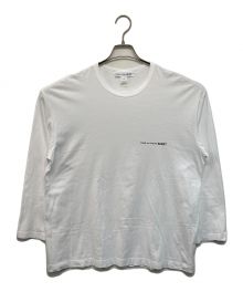 COMME des GARCONS SHIRT（コムデギャルソンシャツ）の古着「ロゴプリントロングスリーブカットソー」｜ホワイト