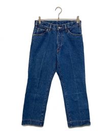 URU×ONLY ARK（ウル×オンリーアーク）の古着「別注 COTTON DENIM - STRAIGHT PANTS」｜インディゴ