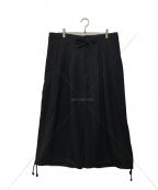 GROUND Yグラウンドワイ）の古着「WOOL/POLYESTER GABARDINE BALLOON PANTS」｜ブラック