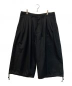 GROUND Yグラウンドワイ）の古着「WOOL/POLYESTER GABARDINE BALLOON PANTS」｜ブラック