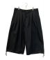 GROUND Y（グラウンドワイ）の古着「WOOL/POLYESTER GABARDINE BALLOON PANTS」｜ブラック