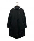 FRED PERRYフレッドペリー）の古着「Fishtail Hem Shirt Dress」｜ブラック