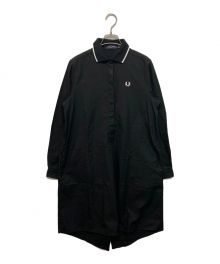 FRED PERRY（フレッドペリー）の古着「Fishtail Hem Shirt Dress」｜ブラック