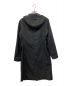 GROUND Y (グラウンドワイ) WOOL/POLYESTER GABARDINE DOUBLE BREASTED LONG HOODIE ブラック サイズ:3：18000円