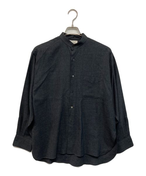 MARKAWARE（マーカウェア）MARKAWARE (マーカウェア) COMFORT FIT BANDCOLLAR SHIRT グレー サイズ:1の古着・服飾アイテム