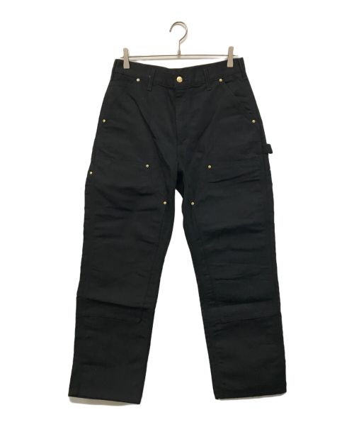 CarHartt（カーハート）CarHartt (カーハート) Duck Double Front Loose Fit Pants ブラック サイズ:32×30の古着・服飾アイテム