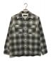 Subculture（サブカルチャー）の古着「WOOL CHECK SHIRT」｜グレー×ホワイト