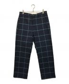 SUPREMEシュプリーム）の古着「Windowpane Wool Trouser」｜ネイビー