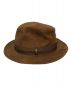 BORSALINO (ボルサリーノ) レザーハット ブラウン サイズ:SIZE 61：12000円