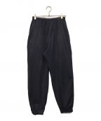 COMOLIコモリ）の古着「COTTON SILK JERSEY PANTS」｜ネイビー