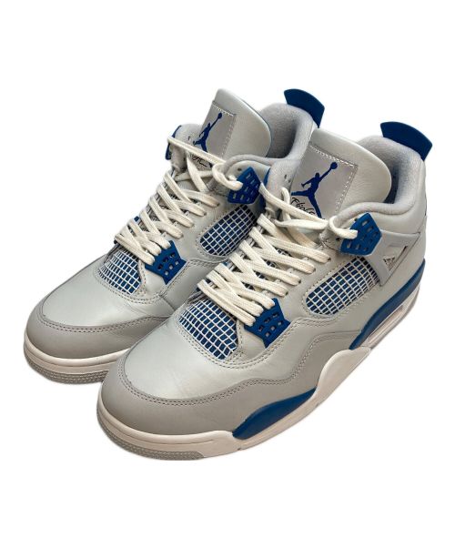 NIKE（ナイキ）NIKE (ナイキ) AIR JORDAN 4 RETRO グレー×ブルー サイズ:28.5cmの古着・服飾アイテム