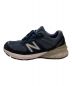 NEW BALANCE (ニューバランス) M990NV5 ローカットスニーカー ネイビー サイズ:27cm：11000円