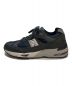 NEW BALANCE (ニューバランス) BEAMS PLUS (ビームスプラス) スニーカー グレー×ネイビー サイズ:SIZE US9 未使用品：24000円