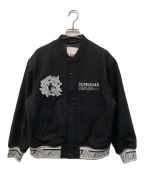 SUPREMEシュプリーム）の古着「Support Unit Varsity Jacket」｜ブラック