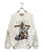 GUCCIグッチ）の古着「プリントスウェット」｜ホワイト