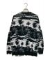 LAD MUSICIAN (ラッドミュージシャン) COTTON W JACQUARD PALMTREE CARDIGAN ブラック×ホワイト サイズ:SIZE 44：12000円