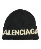 BALENCIAGAバレンシアガ）の古着「Black Logo Jacquard Beanie」｜ブラック