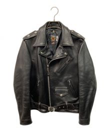 Schott（ショット）の古着「SHEEP ONESTAR TALL RIDERS JACKET」｜ブラック