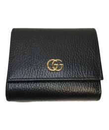 GUCCI（グッチ）の古着「GGマーモント 2つ折り財布」｜ブラック