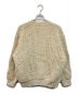 YOKE (ヨーク) IRREGULAR KNITTED CREWNECK SWEATER ベージュ サイズ:2：16000円