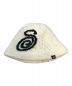 stussy（ステューシー）の古着「SWIRLY S KNIT BUCKET HAT」｜ホワイト