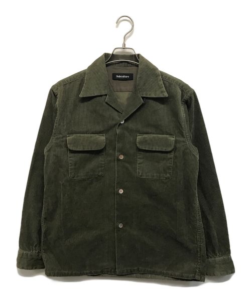 Subculture（サブカルチャー）Subculture (サブカルチャー) CORDUROY SHIRT カーキ サイズ:2の古着・服飾アイテム