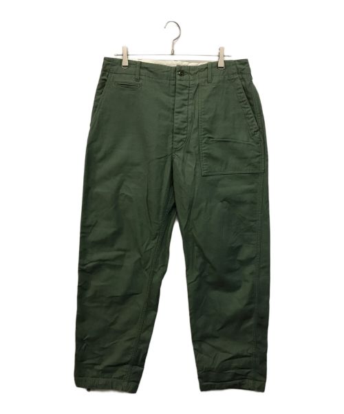 Engineered Garments（エンジニアド ガーメンツ）Engineered Garments (エンジニアド ガーメンツ) BEAMS PLUS (ビームスプラス) 別注GLASSFIELD PANTS BACKSATIN カーキ サイズ:Lの古着・服飾アイテム