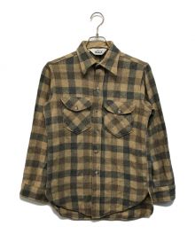 WOOLRICH（ウールリッチ）の古着「ウールチェックシャツ」｜ベージュ