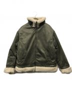 CLELクレイル）の古着「Reversible Fake Mouton jacket」｜アイボリー×グレー