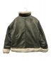 CLEL (クレイル) Reversible Fake Mouton jacket アイボリー×グレー サイズ:SIZE M：10000円