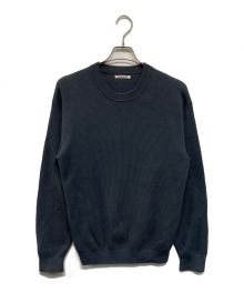 AURALEE（オーラリー）の古着「SUPER HARD TWIST RIB KNIT P/O」｜グレー