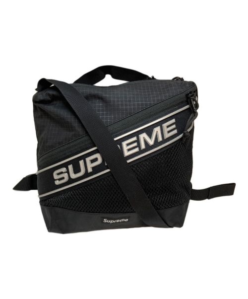 SUPREME（シュプリーム）SUPREME (シュプリーム) LOGO SHOULDER BAG ブラックの古着・服飾アイテム