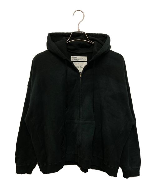 DAIRIKU（ダイリク）DAIRIKU (ダイリク) Water-repellent Vintage Wash Hoodie ブラック サイズ:Sの古着・服飾アイテム