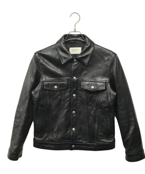 beautiful people（ビューティフルピープル）beautiful people (ビューティフルピープル) vintage leather jean jacket ブラック サイズ:180の古着・服飾アイテム