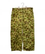 WAREHOUSEウエアハウス）の古着「1940s USMC PARACHUTIST TROUSERS」｜ベージュ×グリーン