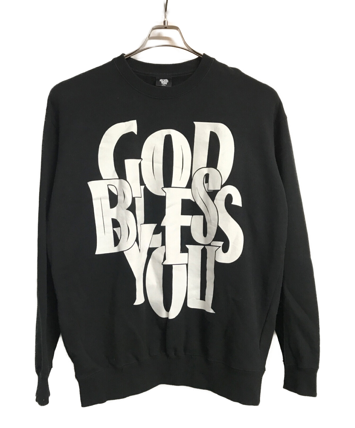 ボトムを作り続け40年 【XL】GOD BLESS YOU CREWNECK ブラック