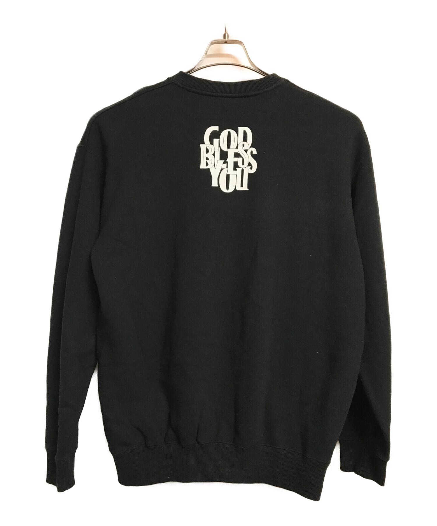 ボトムを作り続け40年 【XL】GOD BLESS YOU CREWNECK ブラック