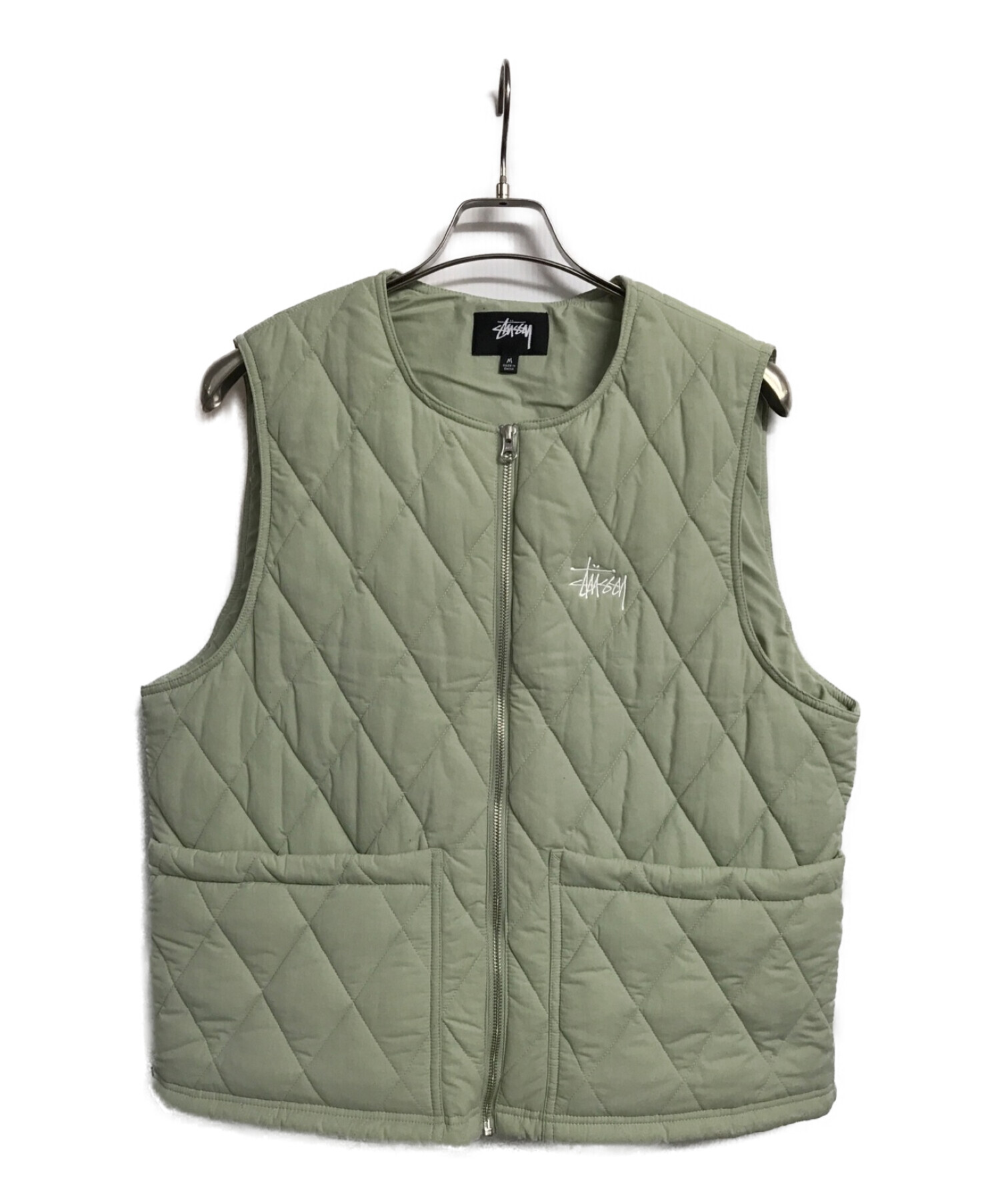 話題の行列 Mサイズ STUSSY DIAMOND DIAMOND QUILTED VEST