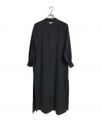 HYKEハイク）の古着「MAXI SHIRT DRESS」｜ブラック