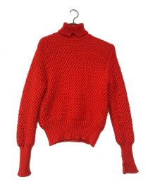 RAFSIMONS×STERLING RUBY（ラフシモンズ×スターリングルビー）の古着「タートルネックニット」｜レッド