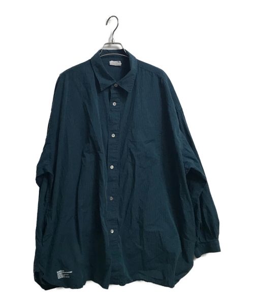 FreshService（フレッシュサービス）FreshService (フレッシュサービス) CORPORATE STRIPE REGULAR COLLAR SHIRT ブルー サイズ:FREEの古着・服飾アイテム